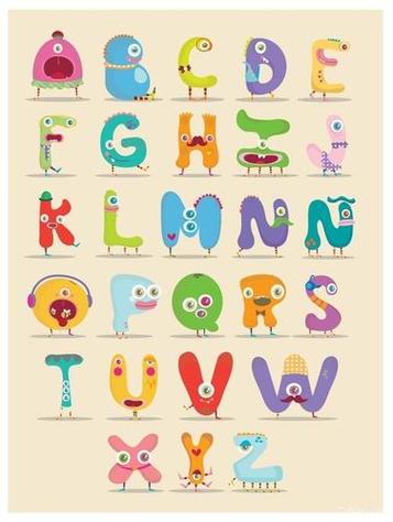 卡通字母表簡筆畫 簡筆畫圖片大全-普車都