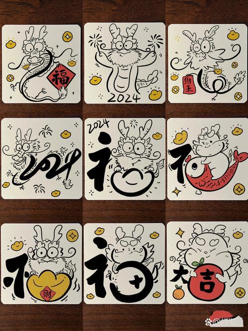 2024龍年簡筆畫合集