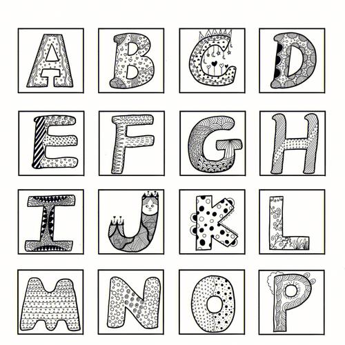 英文字母簡筆畫圖片大全可愛 英文字母簡筆畫圖片大全可愛 動(dòng)物