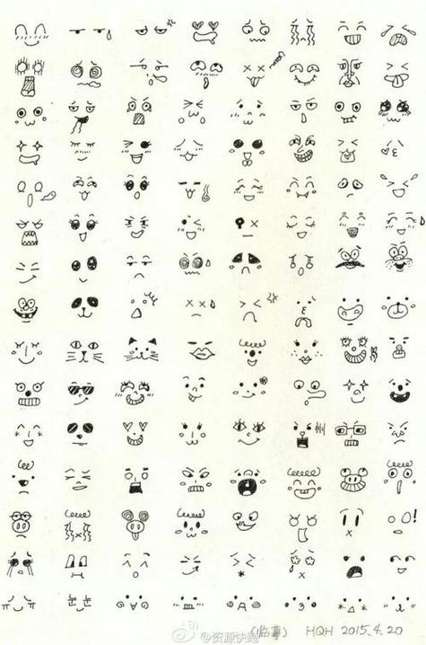 簡(jiǎn)單表情顏文字3 手帳簡(jiǎn)筆畫