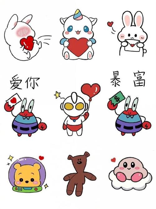 超可愛的表情記賬簡筆畫.