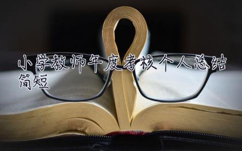 小學教師年度考核個人總結2023簡短 小學教師年度考核個人總結2023
