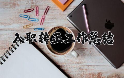 入職轉正工作總結 入職轉正工作總結ppt(優選8篇)