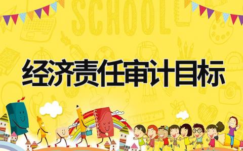經濟責任審計目標 經濟責任審計目標是什么 (17篇）