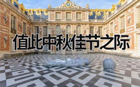 值此中秋佳節之際 值此中秋佳節之際是病句嗎 (12篇）