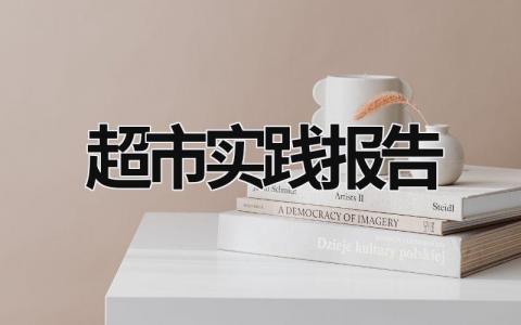 超市實踐報告 超市實踐報告2000字 (19篇）