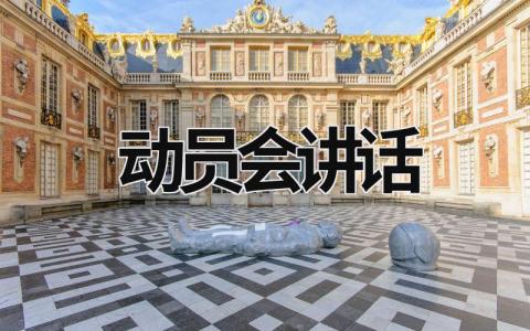 動員會講話 動員會講話稿范文 (21篇）