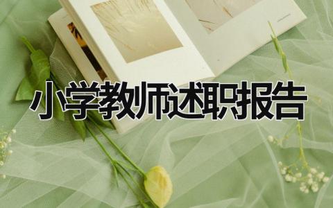 小學教師述職報告 小學教師述職報告2021最新完整版 (21篇）