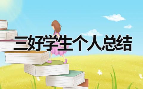 三好學生個人總結 大學生三好學生個人總結 (16篇）