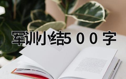 軍訓(xùn)小結(jié)500字 個人軍訓(xùn)小結(jié)500字 (16篇）