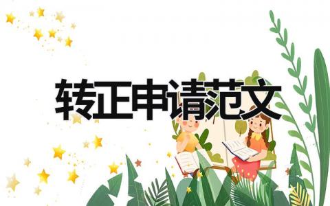 轉正申請范文  (10篇）