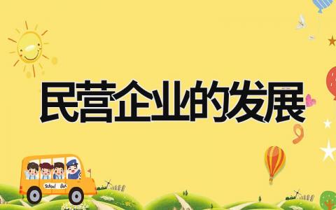 民營企業的發展 銀行如何支持民營企業的發展 (12篇）