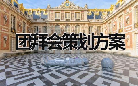 團拜會策劃方案 團拜會布置 (15篇）