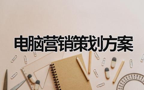 電腦營銷策劃方案 電腦營銷策劃方案500字 (19篇）