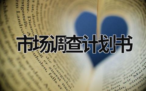 市場(chǎng)調(diào)查計(jì)劃書(shū) 市場(chǎng)調(diào)查計(jì)劃書(shū)的構(gòu)成要素包括 (16篇）