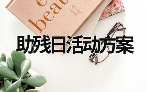 助殘日活動方案 助殘日活動方案 (18篇）