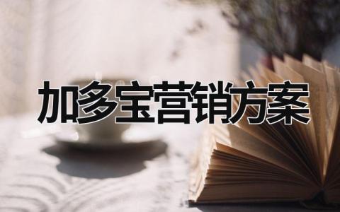 加多寶營銷方案 加多寶的營銷策劃 (15篇）