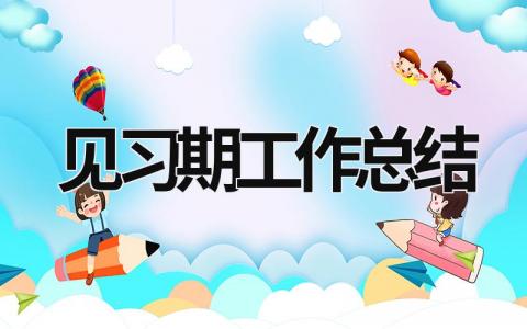 見習(xí)期工作總結(jié) 三個月試用期工作總結(jié) (21篇）