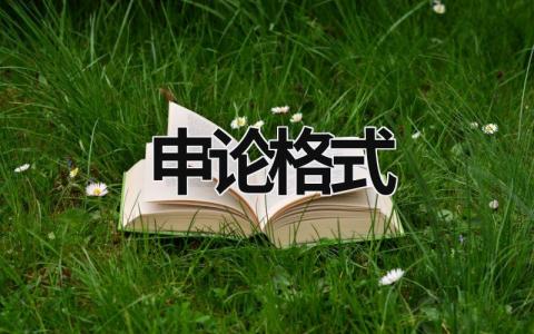 申論格式 報道申論格式 (8篇）