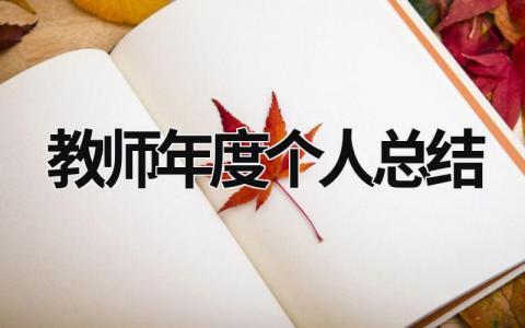 教師年度個人總結 高中教師年度個人總結 (15篇）