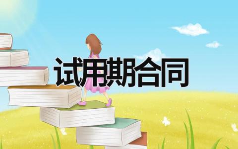 試用期合同 試用期合同 (17篇）