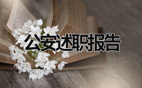 公安述職報告 公安述職報告怎么寫個人總結 (17篇）