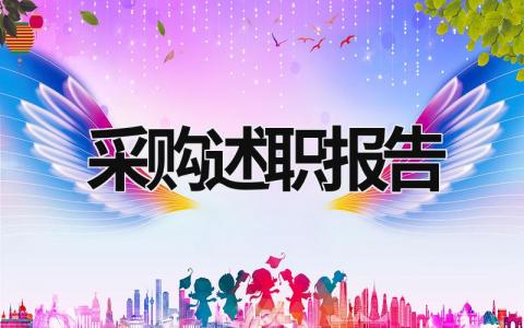 采購述職報告 采購述職報告范文 (18篇）
