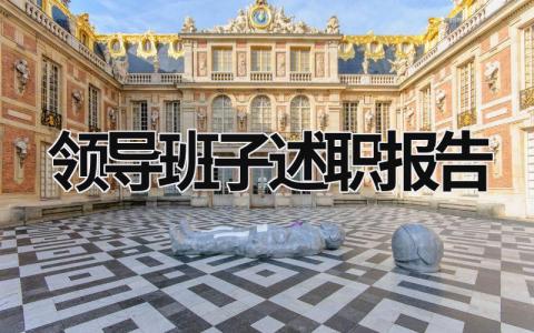 領導班子述職報告 領導班子述職報告存在不足 (17篇）