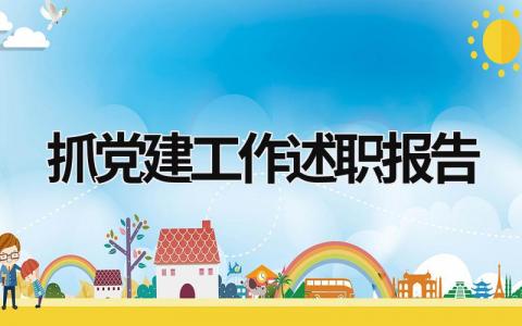 抓黨建工作述職報告 抓黨建工作述職報告心得體會 (19篇）