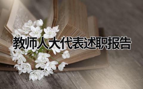 教師人大代表述職報(bào)告 教師人大代表述職報(bào)告 (17篇）