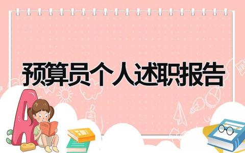 預算員個人述職報告  (17篇）