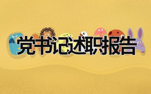 黨書記述職報告 黨書記述職報告2023年最新 (18篇）