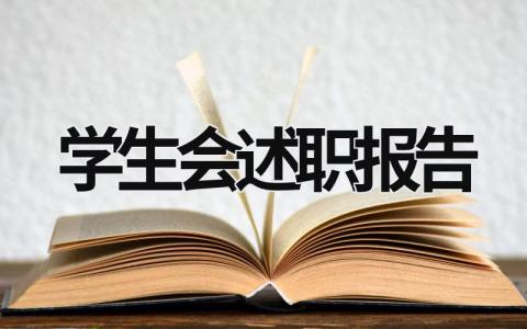 學生會述職報告  (17篇）