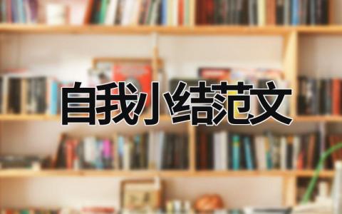 自我小結范文