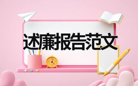 述廉報告范文