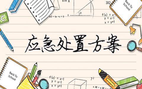 應(yīng)急處置方案（精選9篇）